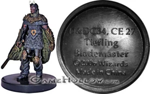 D&D Miniatures War Drums TIEFLING BLADEMASTER #D&DC34 Promo - Picture 1 of 1