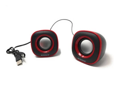 Coppia casse speaker wired 10w altoparlanti computer pc attacco usb 2.0 aux  - Immagine 1 di 3