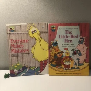 vintage sesame street books Little red hen, 1981 everyone makes mistakes 1983 - Picture 1 of 12