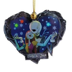 Nightmare Before Christmas Sally & Jack in Snow 2-Sided Flat Acrylic Ornament - Bild 1 von 4