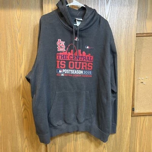 St. Louis Cardinals 2015 Postseason MLB majestätisch Größe 2XL Kapuzenpullover - Bild 1 von 7