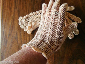 vintage gant  crochet@old glove  - Picture 1 of 3