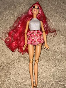 2023 Watermelon Pop Reveal Fruit Series Barbie doll red hair HNW43 - Picture 1 of 4
