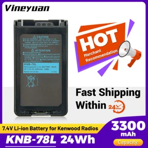 1PC 3300mAh KNB-78L Akumulator litowo-jonowy do Kenwood TK-3360 TK-3160 TK-2170 TK-3173 - Zdjęcie 1 z 12