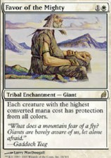 FAVOR OF THE MIGHTY X4 4 4X Lorwyn MTG Magic the Gathering Cards DJMagic