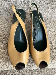 Donald J Pliner Women's Tan Leather Sling Back Sandals. Size 6.5 - Picture 1 of 14