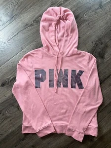 Victoria's Secret Pink Hoodie Women's Size Medium Pullover Light Pink - Picture 1 of 5