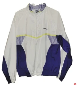 90s VTG Reebok Windbreaker Jacket Tennis Pullover Anorak Women’s Size Large L - Picture 1 of 10