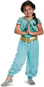 Jasmine Teal Aladdin Disney Prestige Princess Girl Costume Medium 7-8 - Picture 1 of 3