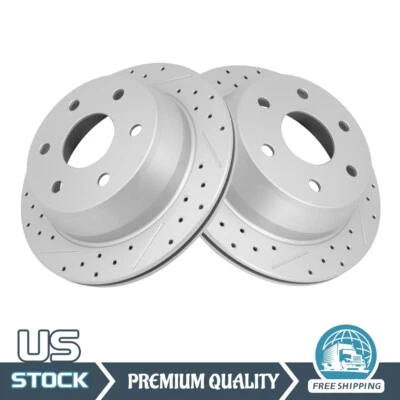 2X Rear Disc Rotors for Chevy Astro Silverado GMC Sierra 1500 Tahoe Yukon - Image 1 of 4