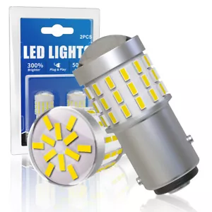 2x LED Front Turn Signal Light Bulb 1157 Bright White for Honda Accord 1994-2013 - Picture 1 of 10
