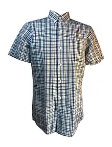 Camisa manga corta IZOD Breeze para hombre - verde verde (verde/a cuadros) - pequeña - Imagen 1 de 4
