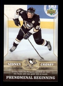 2005-06 UPPER DECK PHENOMENAL BEGINNING #16 SIDNEY CROSBY ROOKIE RC