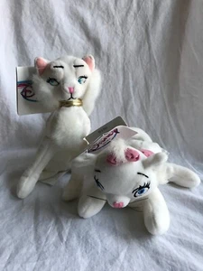 Disney Store Dutchess & Marie Aristocats Set of 2 Bean Bag Plush Animal Toys NWT - Picture 1 of 6