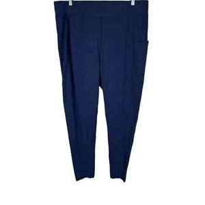 Denim & Co. Active Regular Duo Stretch Pant with Side Pocket Navy 4X Plus Size - Picture 1 of 2