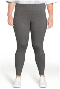 Time And Tru Women's High Rise Ankle Knit Leggings 27" Inseam Grey size L 12-14 - Picture 1 of 8