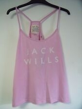 Jack Wills Campkin Tank Lilac Size UK 10 rrp £19.50 DH190 JJ 02