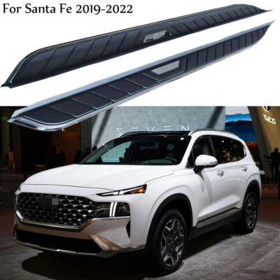 Fits for Hyundai Santa Fe 2019-2023 Fixed Running Board Side Step Nerf Bar Stair - Image 1 of 4