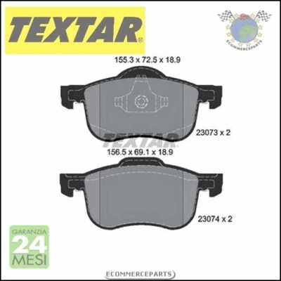 Pastiglie freno Textar Q+ Anteriore per VOLVO XC70 V70 S80 S60 - Immagine 1 di 3