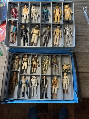 Vintage Kenner Empire Strikes Back Vinyl Carrying Case & 24 Star Wars Figures - Image 1 of 4