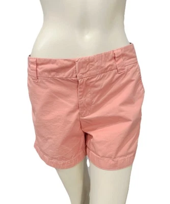 Pantalones cortos chinos Tommy Hilfiger para mujer talla 8 rosa melocotón coral 100 % algodón con puños Foto 1 de 4