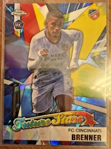 2021 Topps Chrome MLS Sapphire Edition Future Stars Brenner #FS-18 Rookie RC - Picture 1 of 2