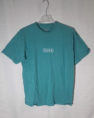 Camiseta Vans Classic Fit Azul/Verde Talla Grande Para Hombre Manga Corta Verde azulado Foto 1 de 4