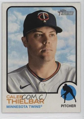2022 Topps Heritage High Number SP Caleb Thielbar #413 Rookie RC - Image 1 of 2