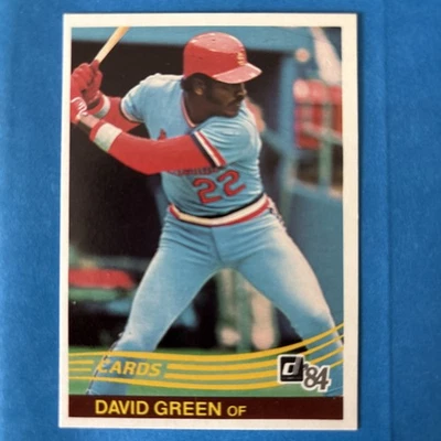 1984 Donruss David Green Baseball Card #425 St. Louis Cardinals - Image 1 of 2