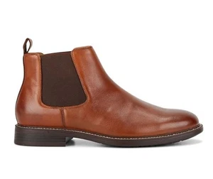 Hush Puppies Hanger Boots Mens Slip On Pull Shoes Leather Tan Boot 8 - Picture 1 of 6