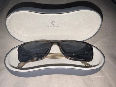 VERA WANG V348 棕色有色正品框架眼镜 55-14-135 — 第 1/4 张图片