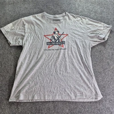 Camiseta Estilo Grunt Para Hombre Talla 2XL Gris Manga Corta Camiseta Gráfica Fallen Patriots Foto 1 de 4