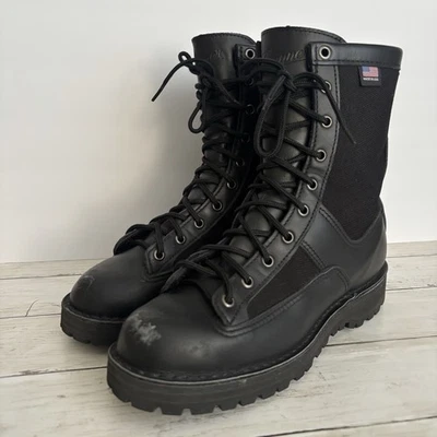 Botas Danner Acadia 8" Mujer 10 Negras Con Cordones GoreTex Vibram Suela Utilitaria EE. UU. Foto 1 de 4