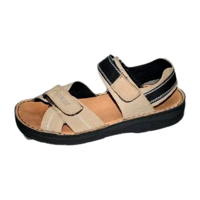 Sandálias femininas Rieker antiestresse bege/castanho tamanho 8 (41) - Imagem 1 de 4