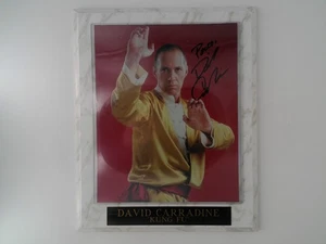 David Carradine Kung Fu signed 8X10 Framed COA - Picture 1 of 4