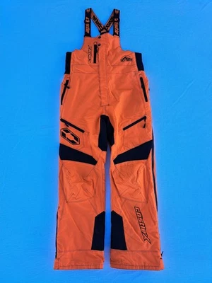 Macacão Castle X Snowmobile Bibs com Suspensórios Masculino Grande Blaze Laranja Excelente Estado Usado - Imagem 1 de 4