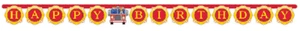 Firefighter Red Birthday Party Banner, 1ct, 7.1" x 5.88", Multicolor - Picture 1 of 1