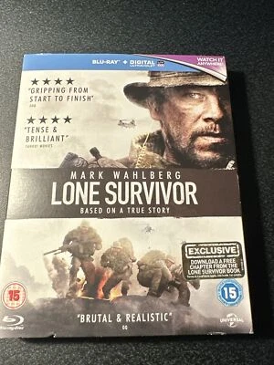 Lone Survivor (Blu-ray, 2014) With Slipcover Mark Wahlberg, Taylor Kitsch - Image 1 of 2