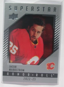 2022-23 Upper Deck Series 1 Superstar Honor Roll Jacob Markstrom Flames - Picture 1 of 2