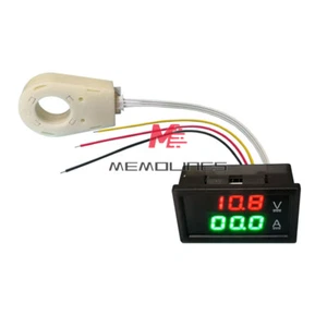 Voltímetro de corriente Hall doble pantalla digital DC 0-300V ± 50A/100A/200A/400A nuevo - Imagen 1 de 15