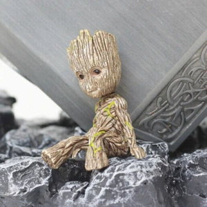 6CM Mini Baby Groot Figurine Figure Guardians of the Galaxy Flowerpot Toy Gifts - Picture 1 of 12