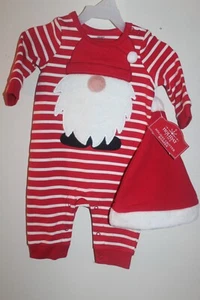 Holiday Time Infant Romper with Santa Claus Hat NWT - Picture 1 of 7