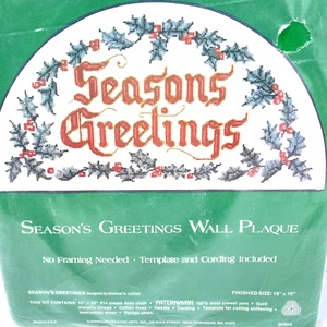 Weihnachten Kreuzstich Set Jahreszeiten Grüße Wandrelief versiegelt NEU - Bild 1 von 7