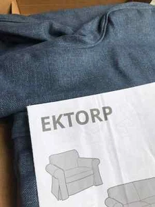 Ikea Ektorp Kilanda Dark Blue Armchair Cover 505.841.51 NEW - Picture 1 of 6