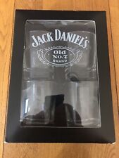 NEW JACK DANIEL’S OLD NO. 7 WHISKEY GLASS GIFT SET MAN CAVE HOME BAR COOL