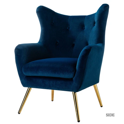 Karat Home Arama Accent Chair - Navy  MSRP $599.00 Cover