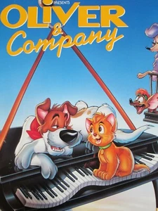 Disney OLIVER & COMPANY Original THEATER-USED Movie Poster 27x41 #'d SS - C7 - Picture 1 of 12
