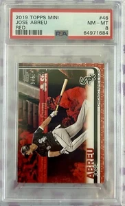 2019 Topps On Demand Jose Abreu Mini Red #46 PSA 8 3/5 - Picture 1 of 1