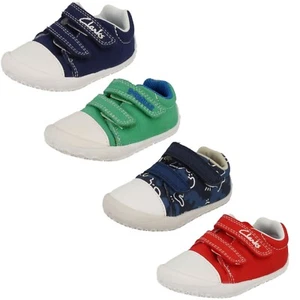 Jungen Little Chap " Von Clarks Leinen Haken & Schlaufe Schuhe Verkaufspreis - Bild 1 von 10