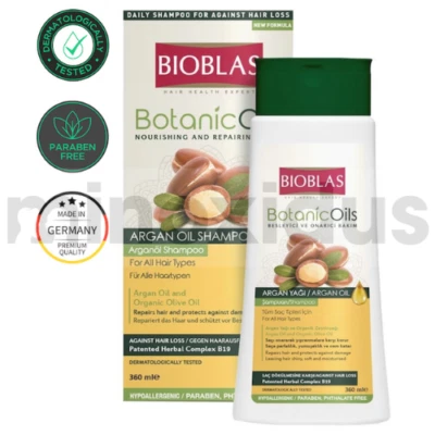 BIOBLAS Haarausfall Arganöl Shampoo | natürlich & dermatologisch getestet - 360ml